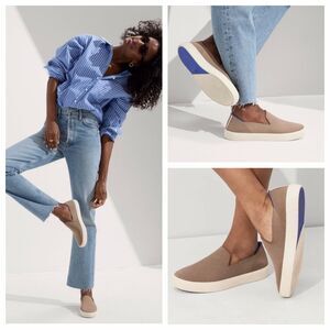 Rothy's The Original Slip On Sneakers Latte Tan Size 7.5